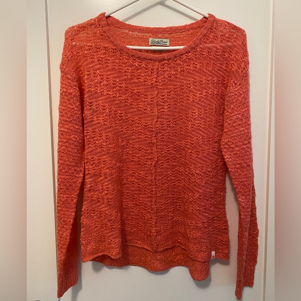 Lucky Brand women’s X large salmon color light weight sweater.